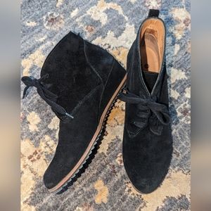 Susina Black 1" Wedge Boot Size 11